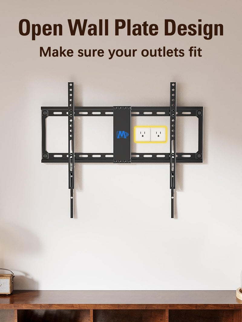 Mounting Dream TV Mount Fixed for Most 42-84 Inch Flat Screen TVs, UL Listed TV Wall Mount Bracket up to VESA 600 x 400mm and 132 lbs - Fits 16"/18"/24" Studs - Low Profile and Space Saving MD2163-K - Image 4